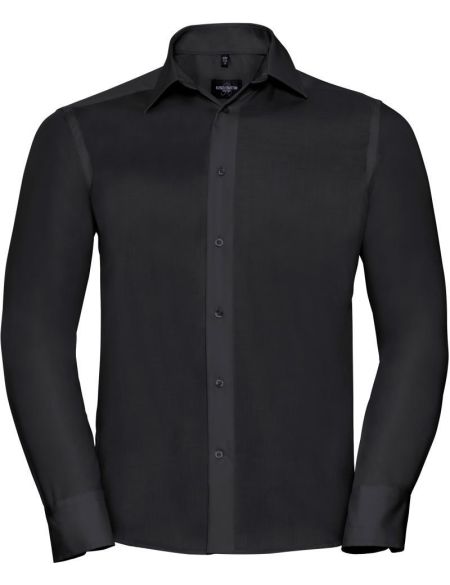 Men's non-iron long sleeve shirt Russell Athletic 958M white