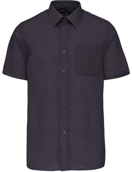 Herren-Popelinehemd Ace Kariban K551, weiß