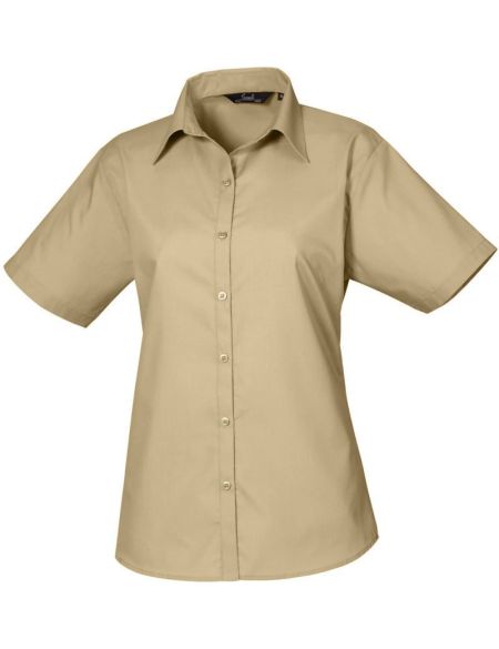 Women's poplin shirt Easy Care Premier PR302 white