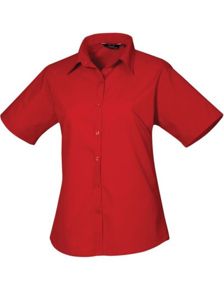 Women's poplin shirt Easy Care Premier PR302 white