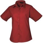 Košile dámská popelínová Easy Care Premier PR302 burgundy