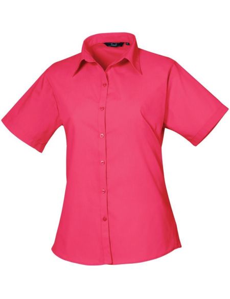Women's poplin shirt Easy Care Premier PR302 white