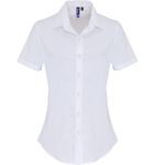 Women's elastic shirt Premier PR346 white
