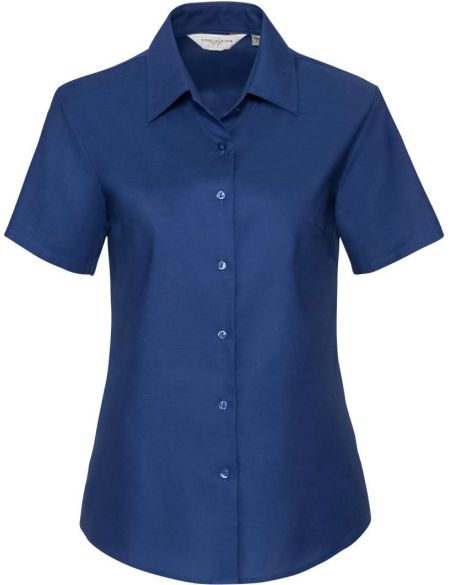 Damen-Oxfordhemd, pflegeleicht, Russell Athletic 933F, weiß
