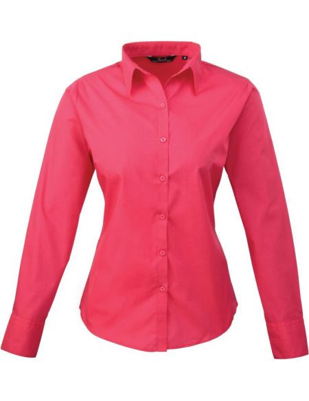 Women's poplin shirt Easy Care Premier PR300 white