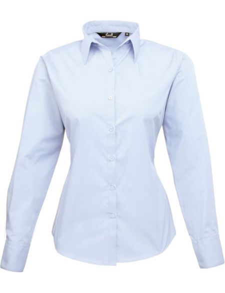 Damen-Popelinehemd Easy Care Premier PR300 weiß