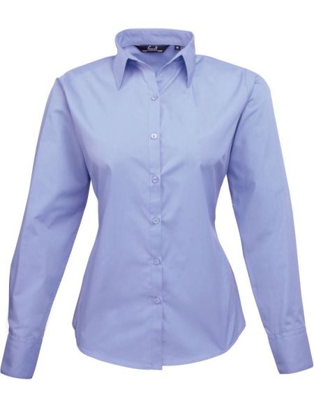 Damen-Popelinehemd Easy Care Premier PR300 weiß
