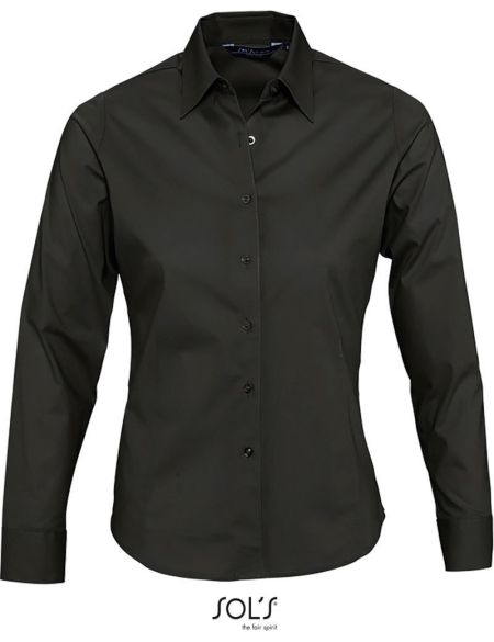 Damen-Elastikshirt Easy Care Sols Eden weiß