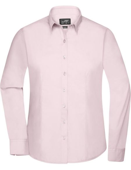 Women's poplin shirt Easy Care long sleeve Daiber JN677 white