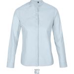 Neoblu Bart Damen-Popeline-Langarmhemd, weiß