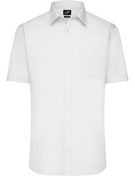 Men's poplin shirt Easy Care Daiber JN680 white