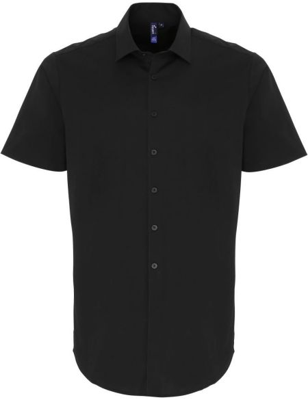 Premier elastic poplin shirt PR246 white