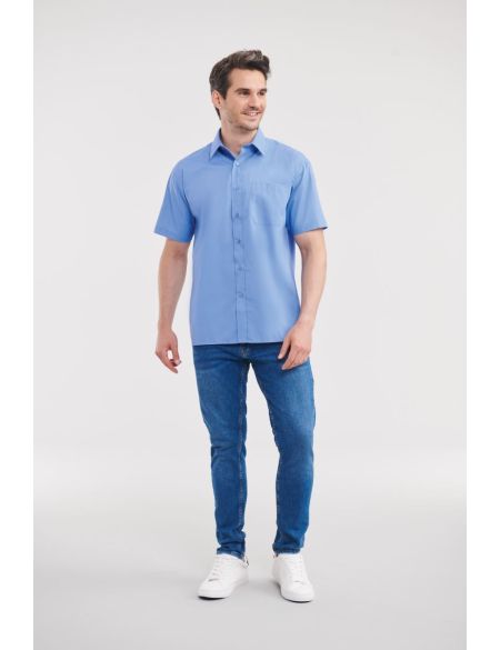 Košile popelínová Easy Care Russell Athletic 935M white