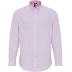 Premier striped oxford shirt PR238 white/pink