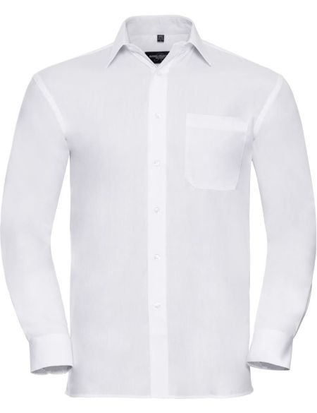 Russell Athletic Easy Care Poplin Shirt 936M white