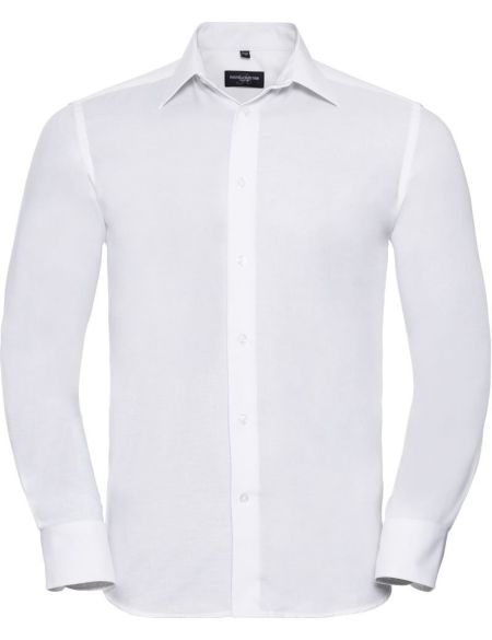 Oxford Easy Care Hemd Russell Athletic 922M weiß