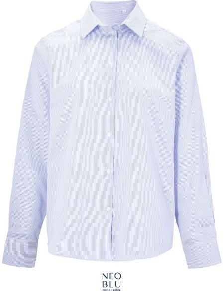 Košile keprová mikro Neo Blu Baptiste Men blue stripes