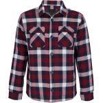 Sols Noah medium burgundy lined checkered shirt