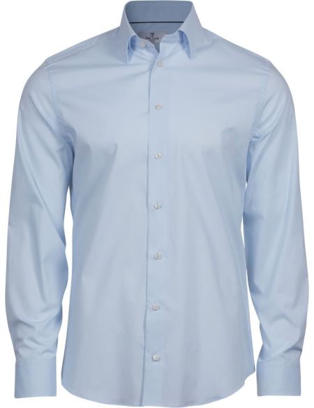 Luxus-Langarmshirt mit elastischem Bund, Jays TJ 4024, weiß