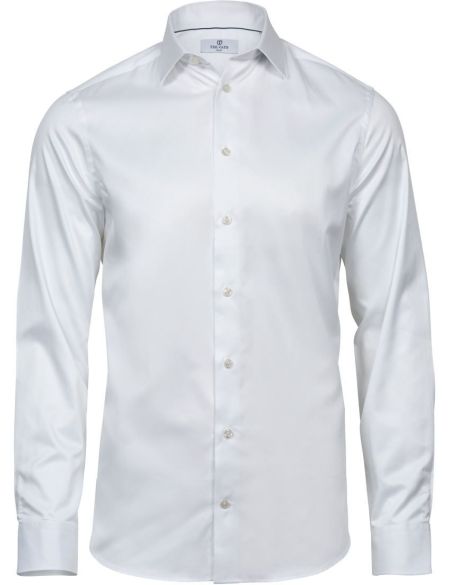 Luxury twill shirt Slim Fit Tee Jays TJ 4021 white