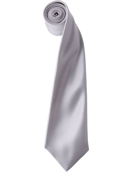 Satin-Krawatte Premier PR750 weiß