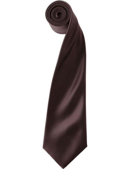 Satin tie Premier PR750 white