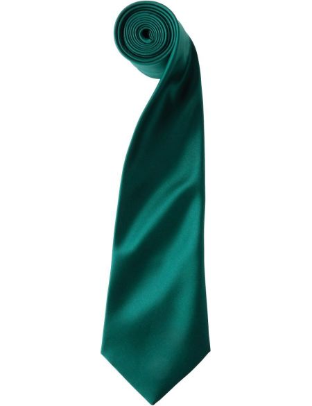 Satin tie Premier PR750 white