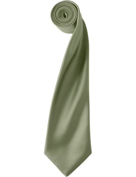 Satin-Krawatte Premier PR750 weiß