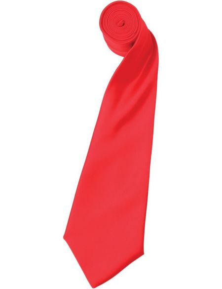 Satin-Krawatte Premier PR750 weiß