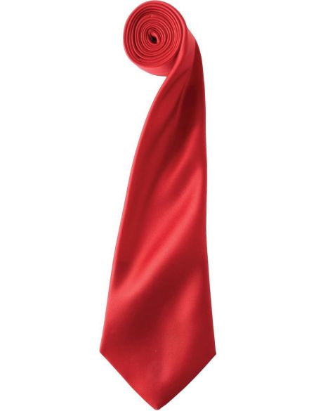 Satin-Krawatte Premier PR750 weiß