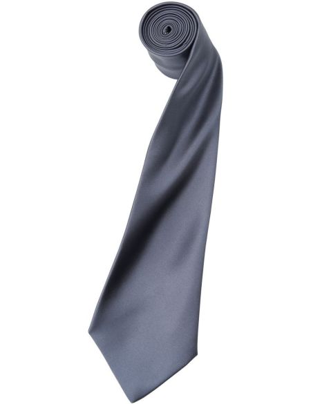Satin tie Premier PR750 white