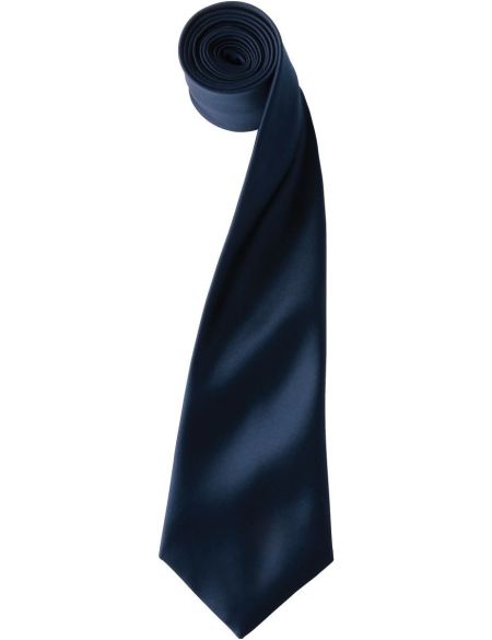 Satin tie Premier PR750 white