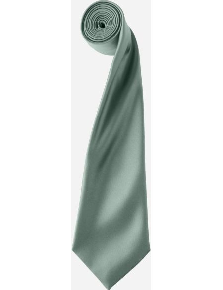 Satin tie Premier PR750 white