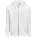 Unisex-Hoodie aus schwerer Baumwolle, Untagged Movement OCS RCS Full Zip Hoodie, weiß