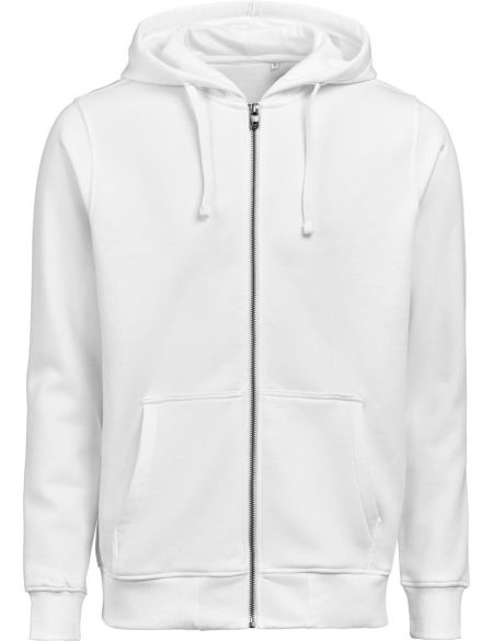 Unisex-Hoodie aus schwerer Baumwolle, Untagged Movement OCS RCS Full Zip Hoodie, weiß