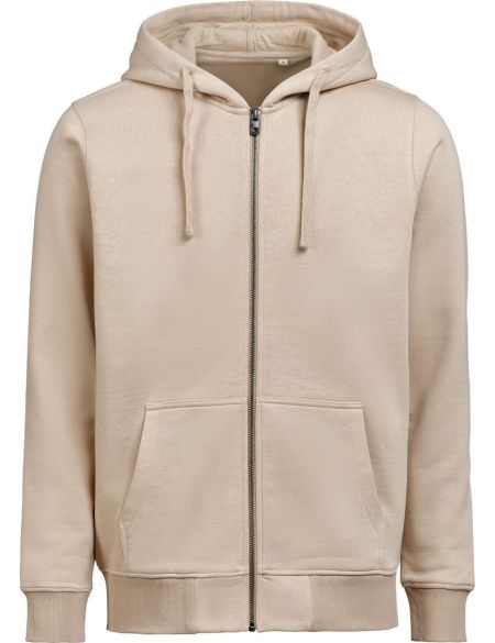 Unisex-Hoodie aus schwerer Baumwolle, Untagged Movement OCS RCS Full Zip Hoodie, weiß