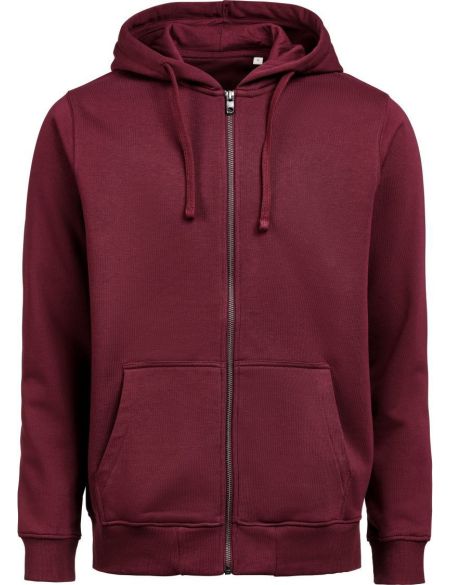 Unisex hoodie made of heavy cotton Untagged Movement OCS RCS Full Zip Hoodie white