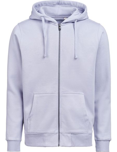 Unisex hoodie made of heavy cotton Untagged Movement OCS RCS Full Zip Hoodie white