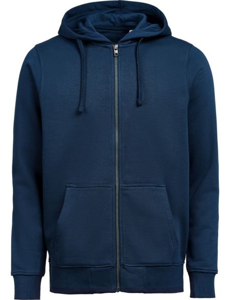 Unisex-Hoodie aus schwerer Baumwolle, Untagged Movement OCS RCS Full Zip Hoodie, weiß