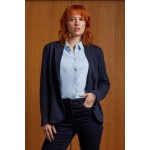 Damen-Piqué-Blazer Neoblu Marcel Damen grau meliert