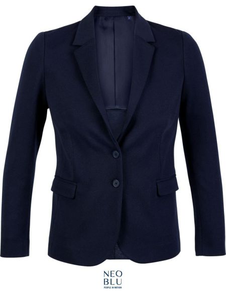 Women's piqué blazer Neoblu Marcel Women grey melange