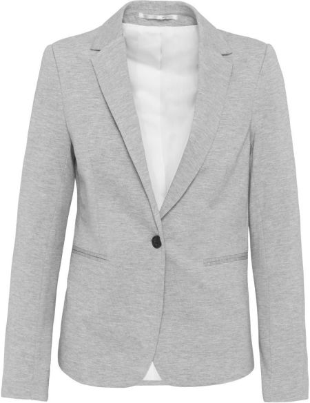 Damenblazer Kariban K6133 hellgrau meliert