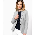 Women's blazer Kariban K6133 light grey heather
