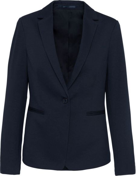 Damenblazer Kariban K6133 hellgrau meliert