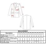 Herrenblazer Kariban K6132, hellgrau meliert
