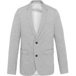 Herrenblazer Kariban K6132, hellgrau meliert