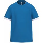 Tričko dětské sportovní kontrastní Kariban PA4046 royal blue/white