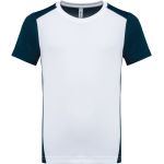Children's sports contrasting T-shirt Kariban PA4016 white/black