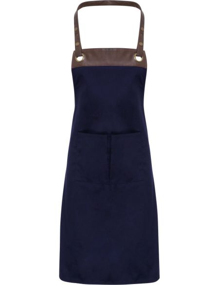 Apron with bib Espresso Premier PR123 black/black