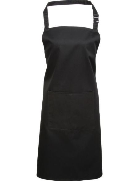 Latzschürze mit Tasche, Farbe: Premier PR154 Weiß